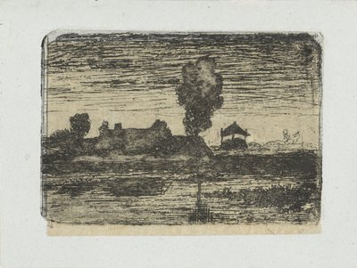 Samanlık ile manzara by Paul Joseph Constantin Gabriel