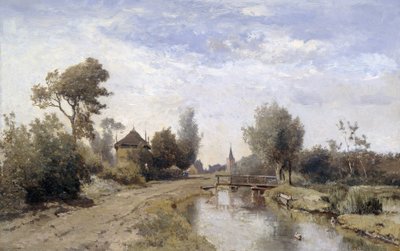 Kortenhoef yakınlarındaki manzara by Paul Joseph Constantin Gabriël (signed by artist)