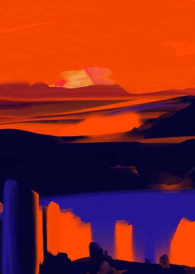 Brolga, 2023 (dijital sanat) by Paul Kempton