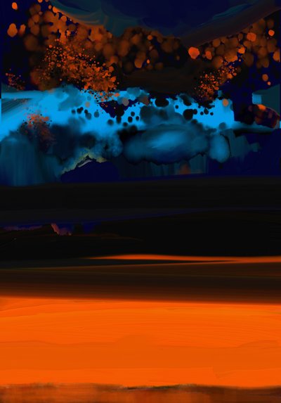 Wandjina, 2023 (dijital sanat) by Paul Kempton