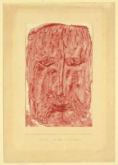 Acıların Adamı; bir acı adamı by Paul Klee