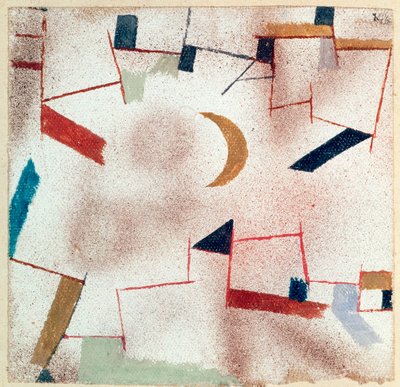Hilal ile soyut by Paul Klee