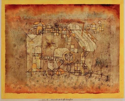 Hava vapurunun gelişi by Paul Klee