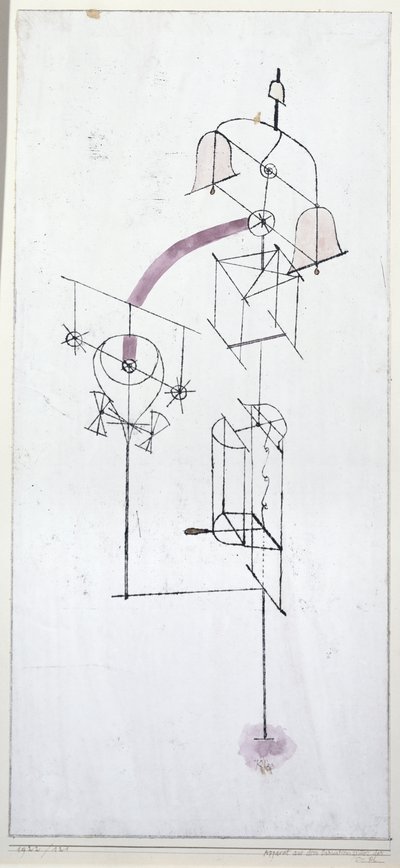 Dr. Ph.'nin danışma odasından aparat. by Paul Klee