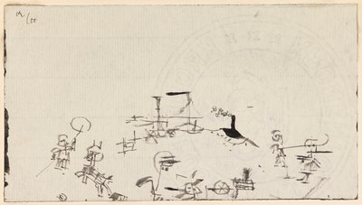 Meşgul Sahil, 1926. by Paul Klee