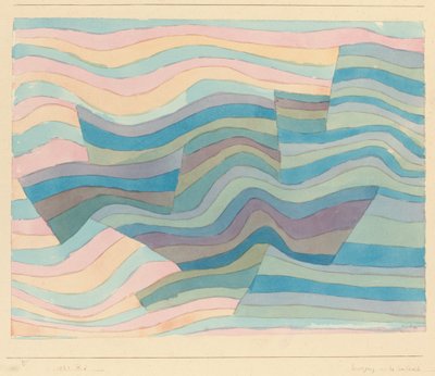 Sarp sahilde hareket by Paul Klee