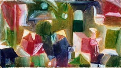 Kuş Resmi, c.1919 (tuval üzerine kağıt üzerine yağlıboya) by Paul Klee