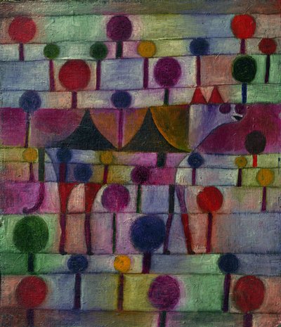 Ağaçların Ritmik Peyzajında Deve, 1920 by Paul Klee