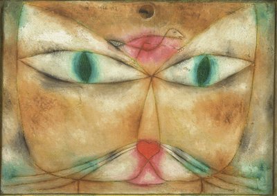 kedi ve kuş by Paul Klee