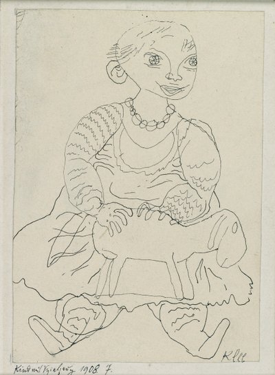 Oyuncaklı Çocuk, 1908 by Paul Klee