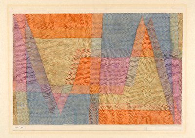 Das Licht und die Schärfen La lumière et les arêtes, 1935. by Paul Klee
