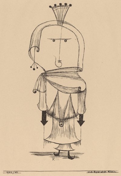 Die Hexe mit dem Kamm Witch with a Comb, 1922. by Paul Klee