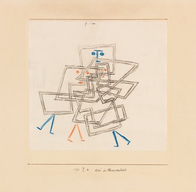 Karışıklıkta Üç, 1930. by Paul Klee