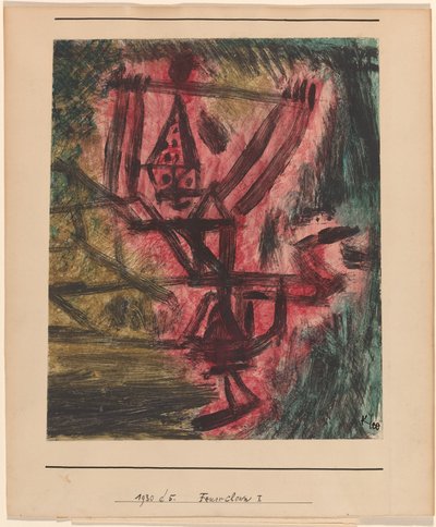 Feuer Palyaço I (Ateş Palyaço) by Paul Klee