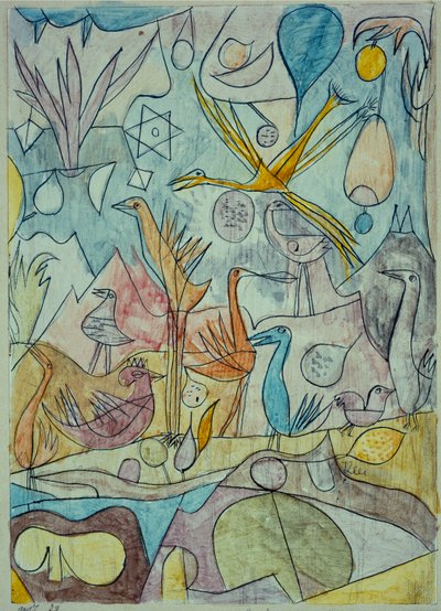 kuş sürüsü by Paul Klee
