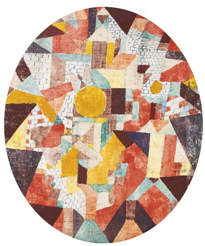 Duvarların içinde dolunay by Paul Klee
