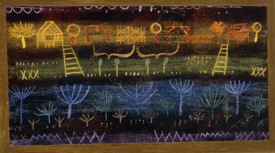 seviyede bahçe; ovada bahçe by Paul Klee