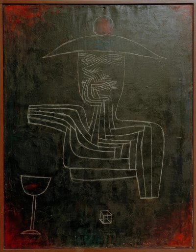 Şarap ve oyun ile ruh by Paul Klee