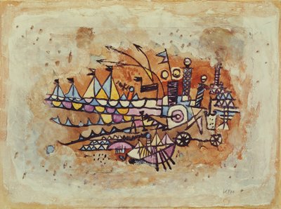 liman sahnesi by Paul Klee