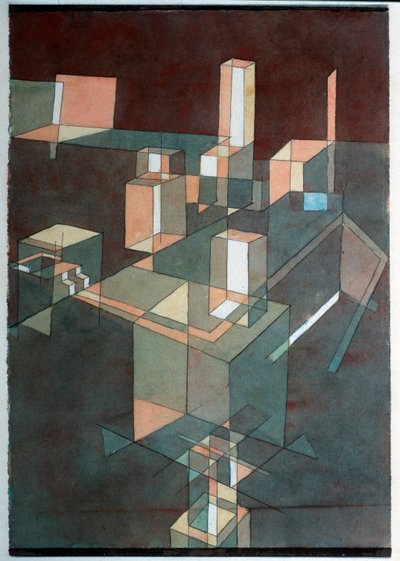İtalyan Şehri - Boyama by Paul Klee