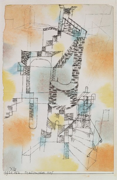 İtalyan avlusu by Paul Klee