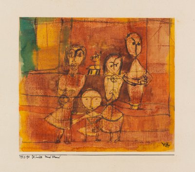 Çocuklar ve köpek Çocuklar ve köpek, 1920. by Paul Klee