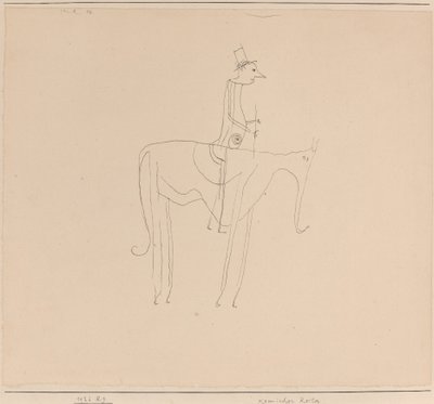 çizgi roman binicisi by Paul Klee