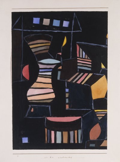 yapay avlu by Paul Klee