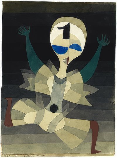 Bitişte koşucu. 1921 by Paul Klee