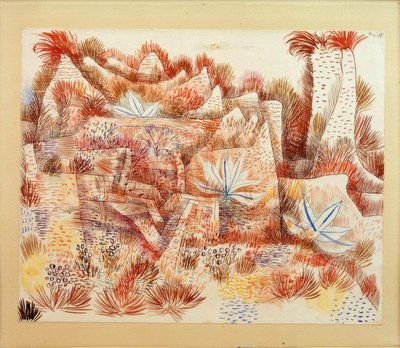 Agav ile manzara by Paul Klee