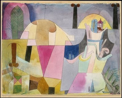 Siyah sütunlu manzara. 1919 by Paul Klee