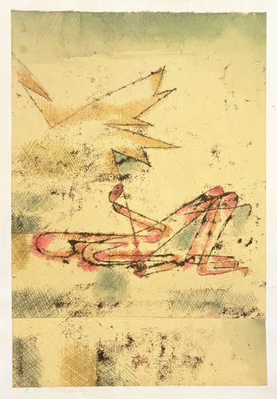 Yıldırım Çarpması by Paul Klee