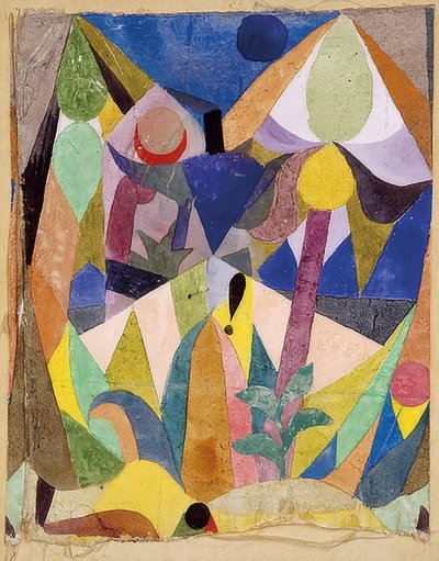 Hafif tropikal manzara. 1918 by Paul Klee