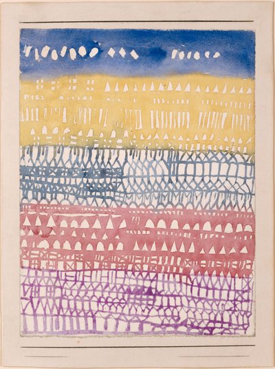 Eski Kente Genel Bakış, 1928. by Paul Klee