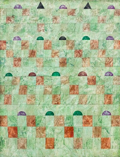 Dört bölümden oluşan saray by Paul Klee
