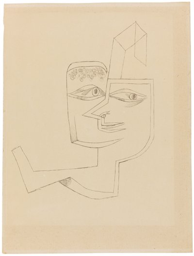 Havalı bir kadının portresi, 1919. by Paul Klee