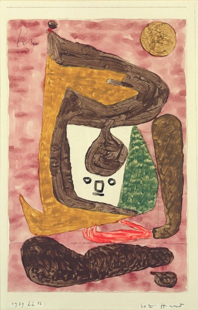 kırmızı el by Paul Klee