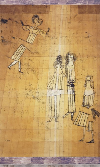 kızlar arasında sahne by Paul Klee
