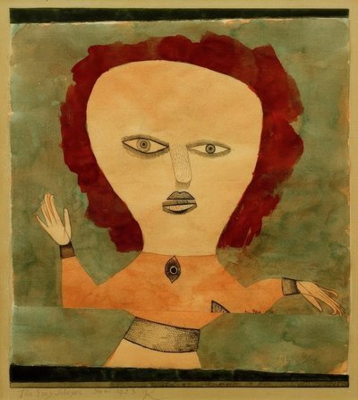 Kadın olarak oyuncu by Paul Klee