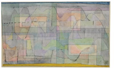 Hill Country'de Yerleşim; Siedelung im Hugelland by Paul Klee