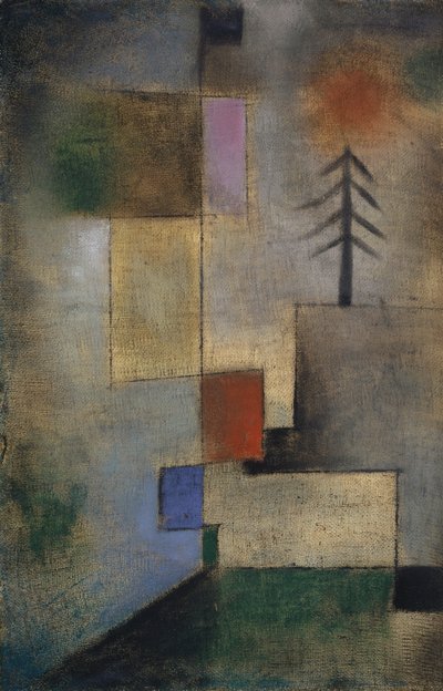 Köknar Ağaçlarının Küçük Resmi by Paul Klee