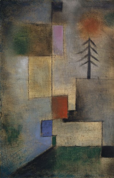 Köknar Ağaçlarının Küçük Resmi, 1922. by Paul Klee