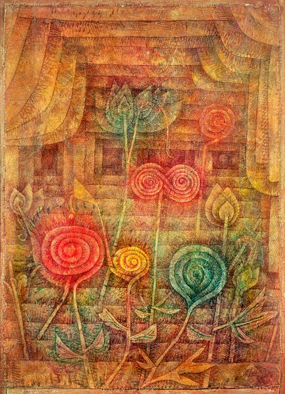 sarmal çiçekler by Paul Klee