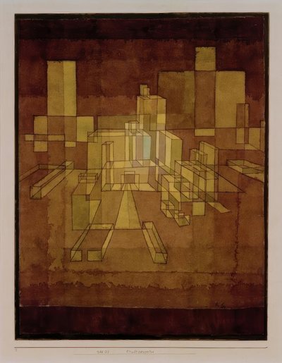 Şehir perspektifi by Paul Klee