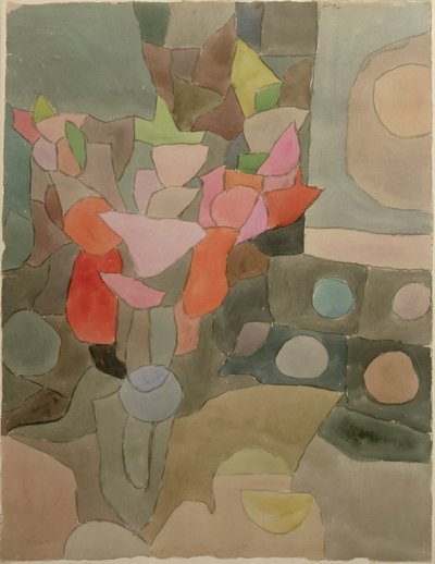 Gladioli ile Natürmort by Paul Klee