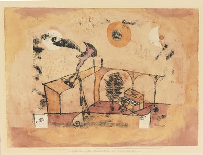 Bir Konser Şarkıcısı Olarak Kahraman Tenor, 1922 by Paul Klee