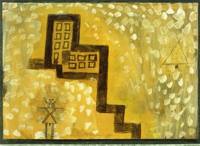 Tepedeki Ev; Yüksekteki ev by Paul Klee