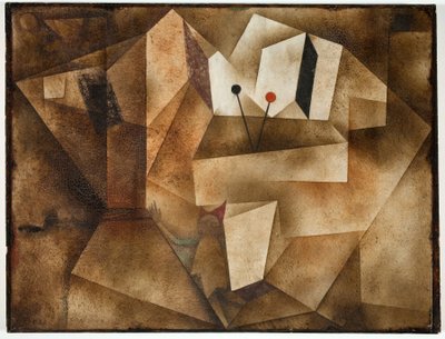 Kettledrum Organı (Die Paukernorgel) 1930 (kağıt tahtası üzerine yağlı boya) by Paul Klee