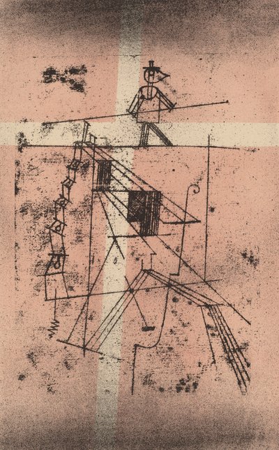 Sıkı İp Yürüteç Seiltänzer, 1923. by Paul Klee