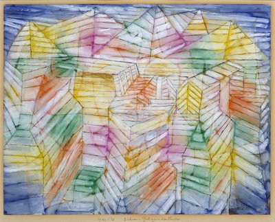 Tiyatro-Dağ-İnşaat by Paul Klee